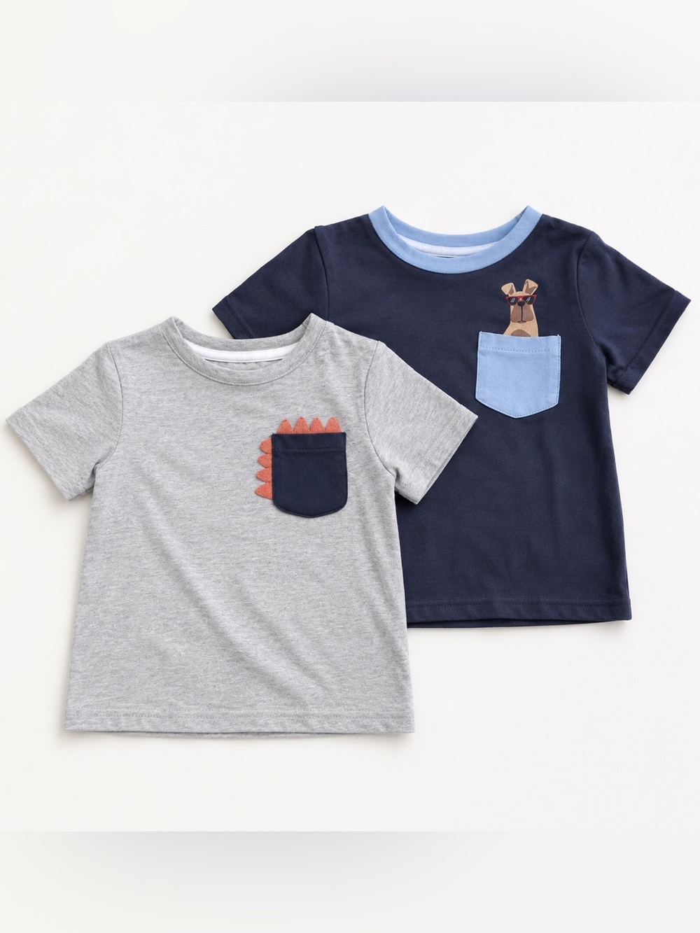 Tommy Bahama Toddler Boys 3T Pocket Graphic T-Shirt Bundle Dinosaur Dog